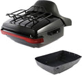 TCMT King Motorcycle Trunk Box Backrest Pad Luggage Rack Taillight Fit For Harley 2014-2025 Touring CVO Road King Road Glide Street Glide Electra Glide Pack