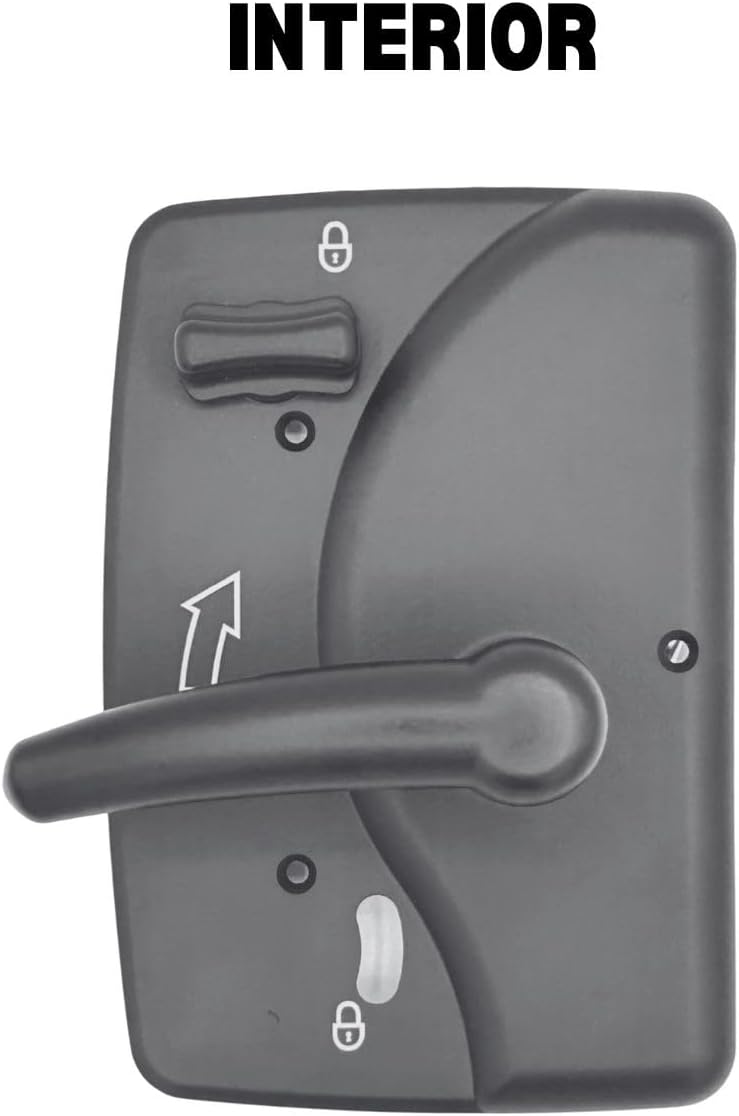 RV Door Handle Kit for 2' thick PTL RV Doors - Genuine TriMark parts - Back to Back Handle set with Hardware. Fits Tiffin, Newmar, Winnebago, Forest River, Dynamax, Entegra and more