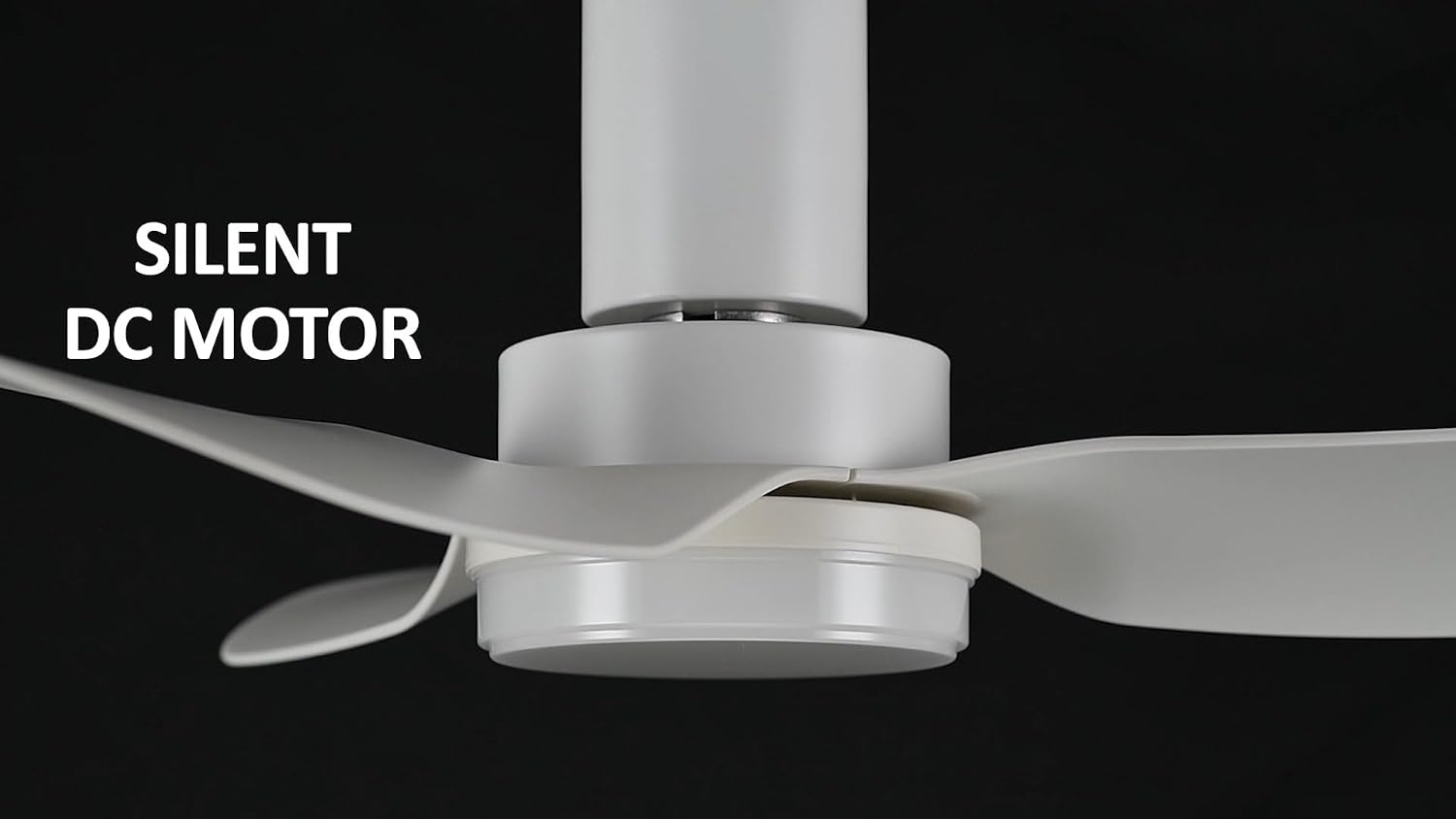 Carro 36' Low Profile Ceiling Fan with Light and Remote, Small Flush Mount Ceiling Fan with 10-speed DC Motor, Indoor & Outdoor, for Bedroom, Living room, White