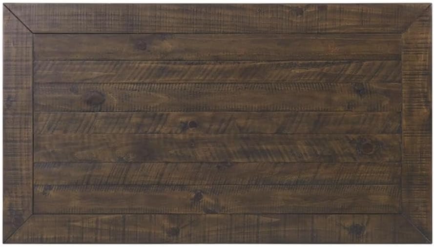 Martin Svensson Home Solid Wood Coffee Table, Black with Brown Top