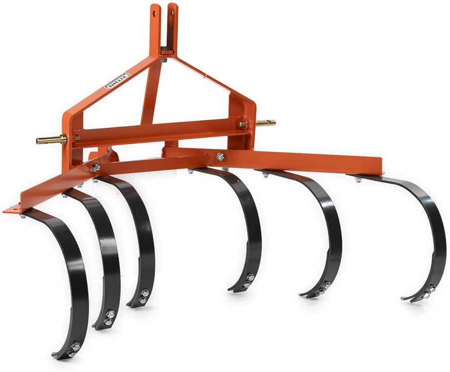 Titan Attachments Cultivator with 6 Spring Steel Shanks 3 Point Quick Hitch