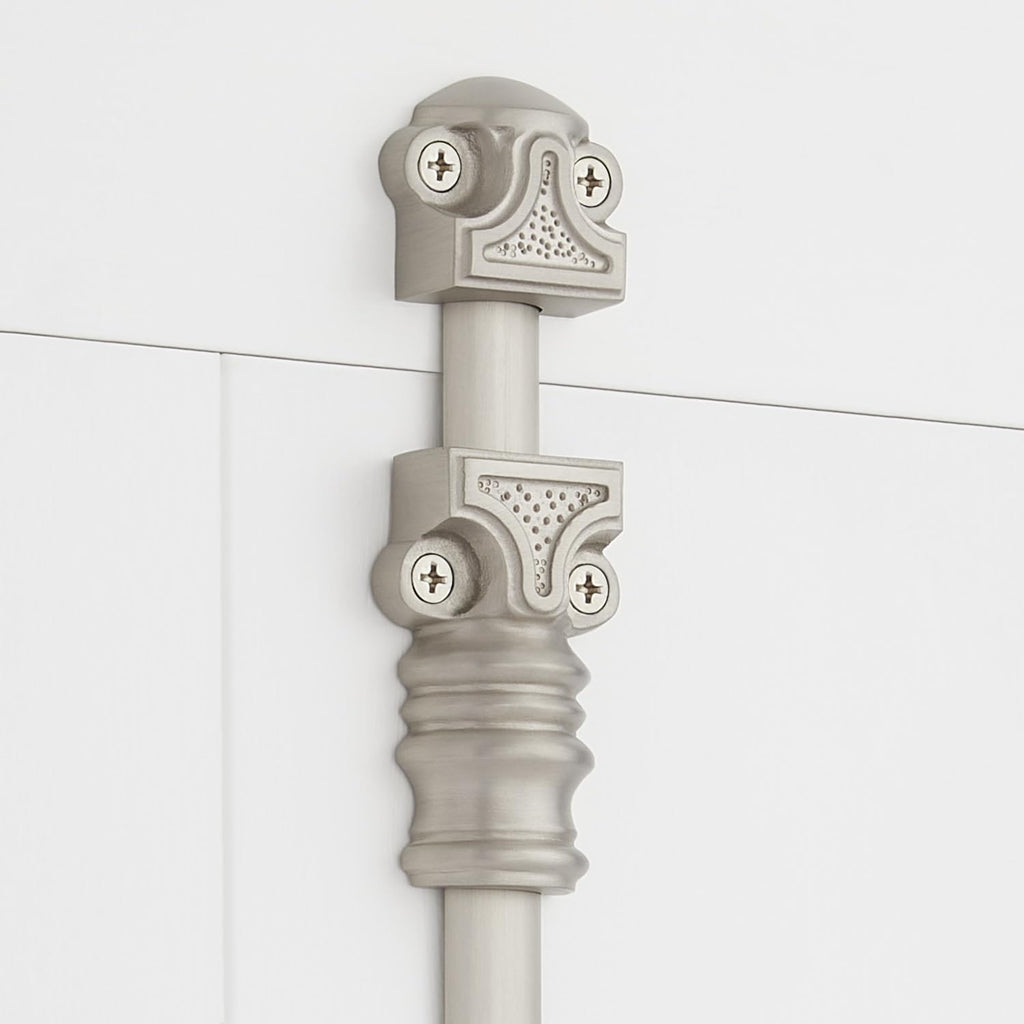 Signature Hardware 955213-4.75 Romlain 72 Inch Tall Window Cremone Security Bolt - Brushed Nickel
