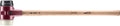 Halder Simplex SledgeHammer 3028.081 – Medium-Hard Rubber Insert, Nylon Insert, Cast Iron Housing with Handle Protection Sleeve, Varnished Wooden Handle, 80mm, 7.6 lbs.