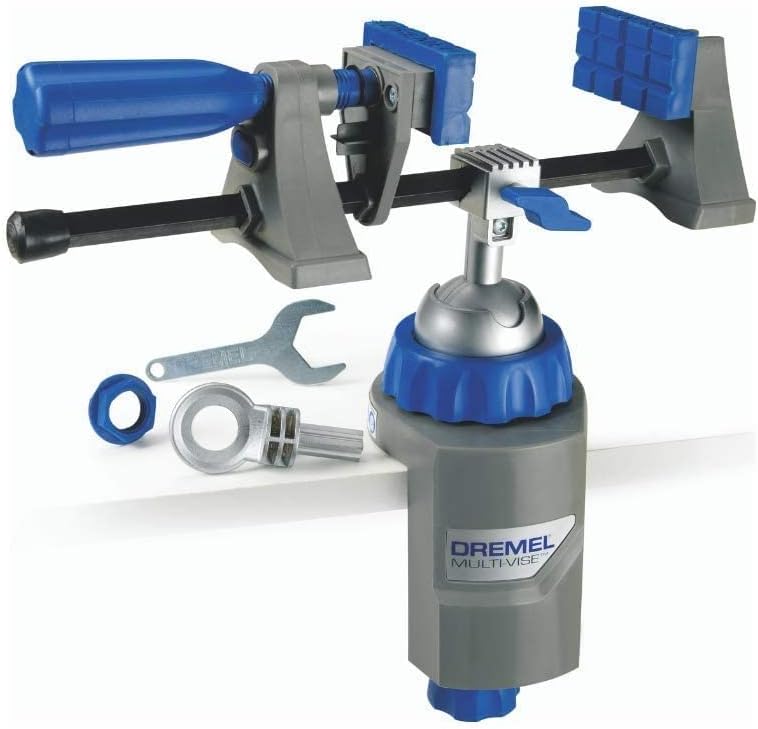 Dremel 2500 Multi-Vise, 3-in-1 Adjustable Bench Vice with Clamp and Tool Holder