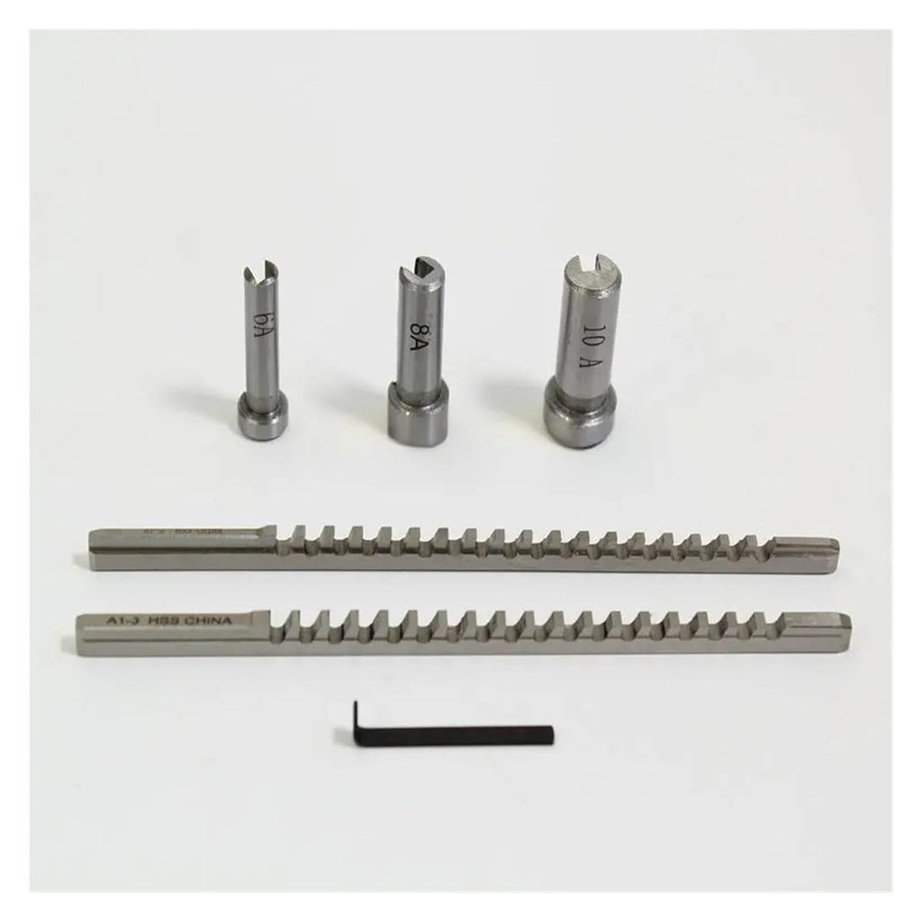 Keyway Broach Kit 6-Piece Keyway Puller Set, Metric Standard Part CNC Cutting Tool Set broaches