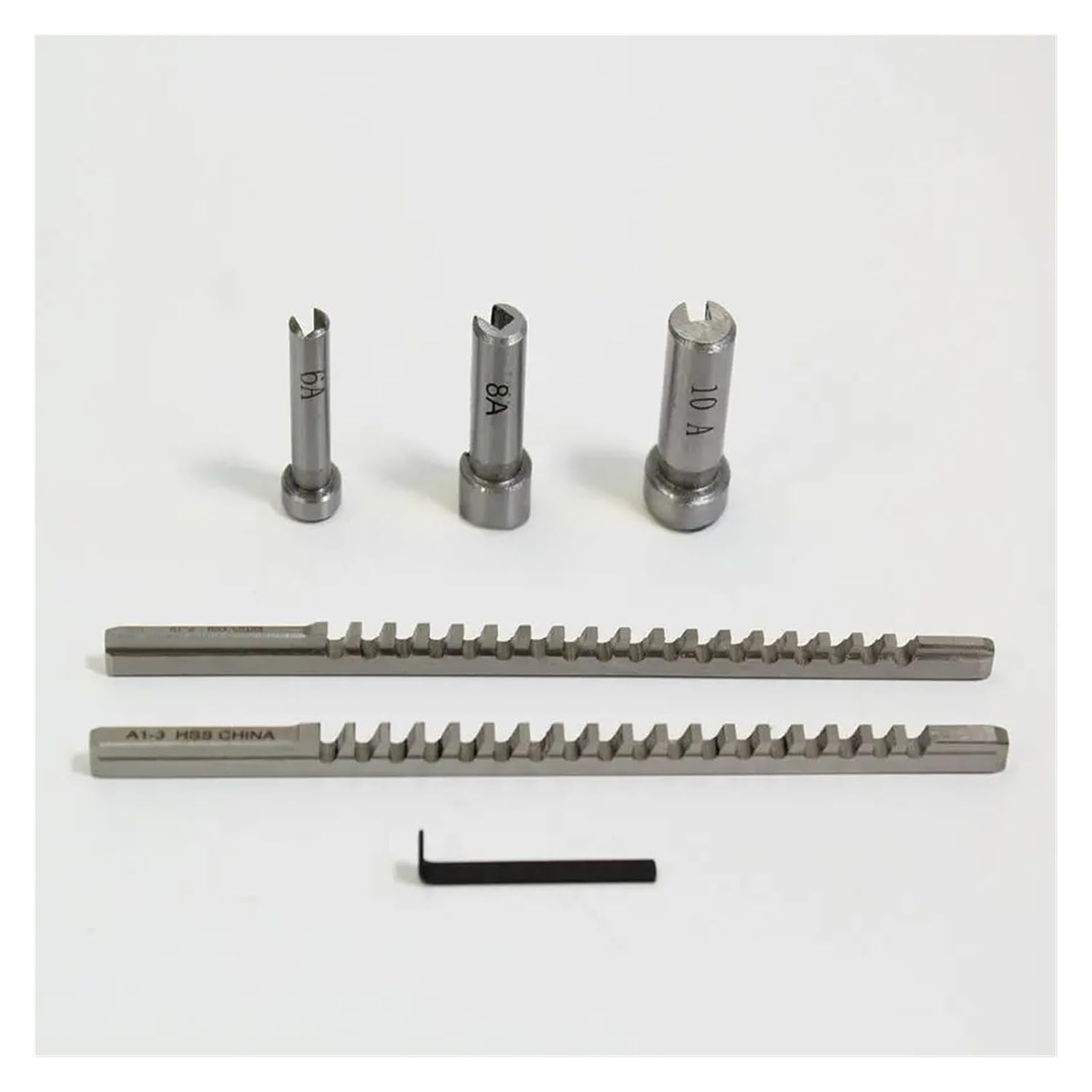 Keyway Broach Kit 6-Piece Keyway Puller Set, Metric Standard Part CNC Cutting Tool Set broaches
