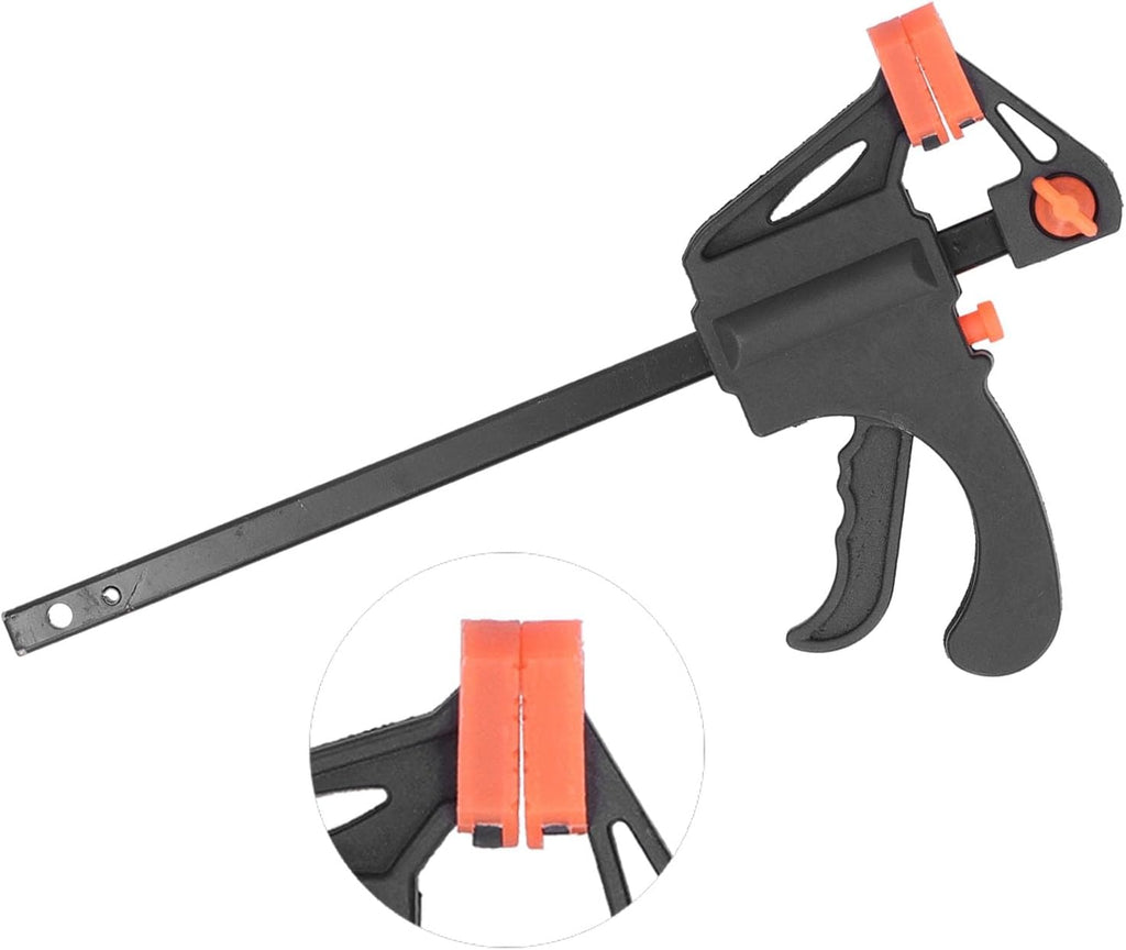 Professional Ratchet Bar Clamp Heavy Duty Quick Release Woodworking F Clamp for Furniture Making Packaging ABS Iron Construction (24 inch)