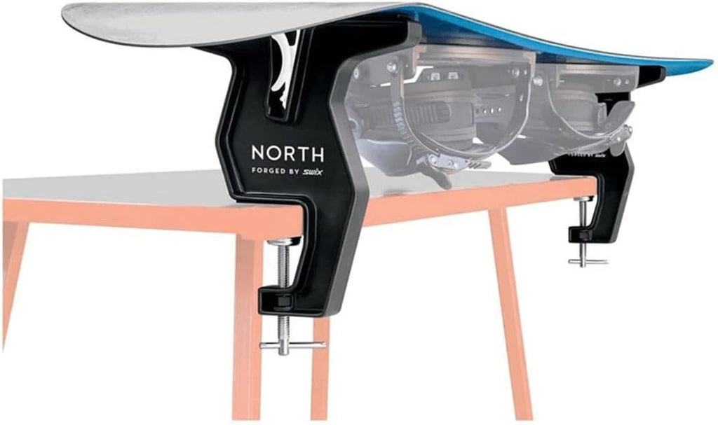 Swix T-Bar Freeride Vise, Universal Two-Piece Set for Skis, Snowboards, Black