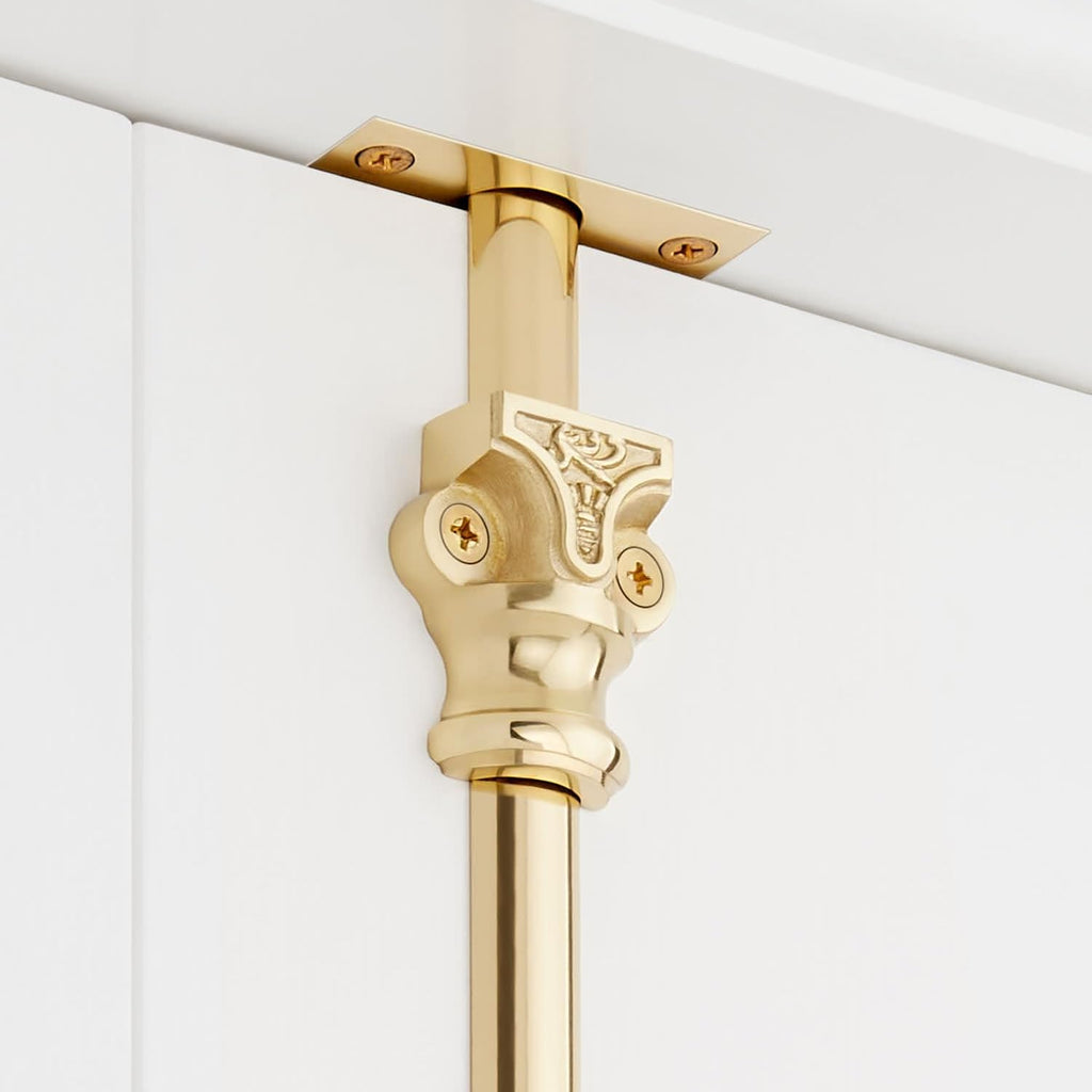 Signature Hardware 955211-1.75 Helmina 72 Inch Tall Window Cremone Security Bolt - Brushed Nickel