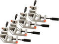 4pcs 90 Degree Aluminum Alloy Corner Clamp Double Handle Quick Release Corner Clamp for Woodworking Photo Framing Cabinet Assembly