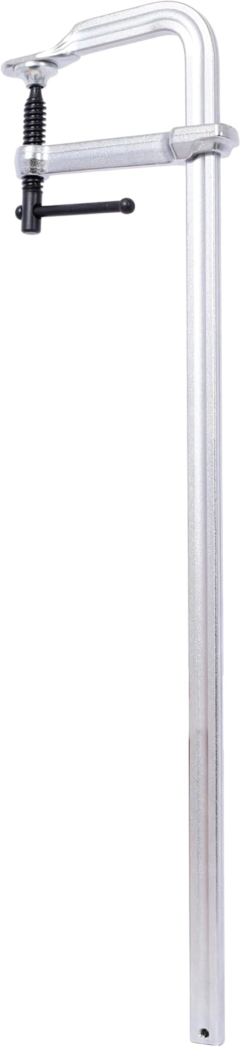 4-Piece Professional F-Clamp Set: 2x12' (3' Throat) + 2x24' (4-3/4' Throat) - Heavy-Duty for Welding & Woodworking