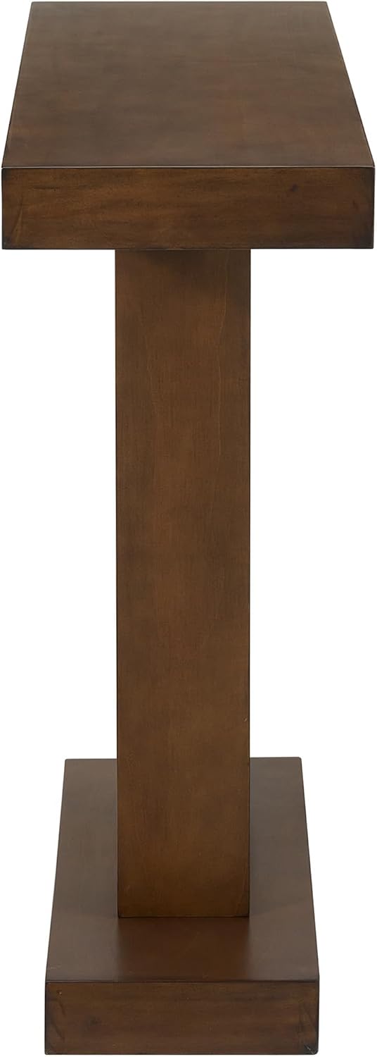 Alaterre Furniture Pismo Solid Wood Console Table - 36 Inch Modern Farmhouse Small Entryway Table - Easy Assembly Living Room Furniture for Behind The Couch, Entryway, or Hallway (Brown)