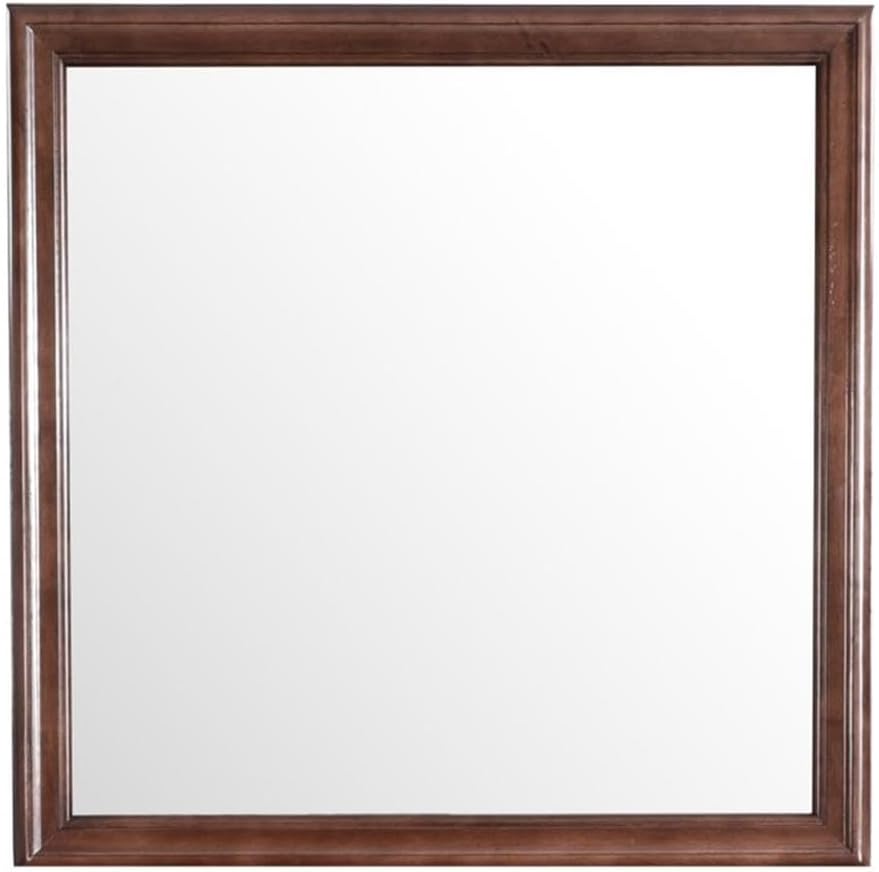Glory Furniture Louis Phillipe Mirror in Cappuccino