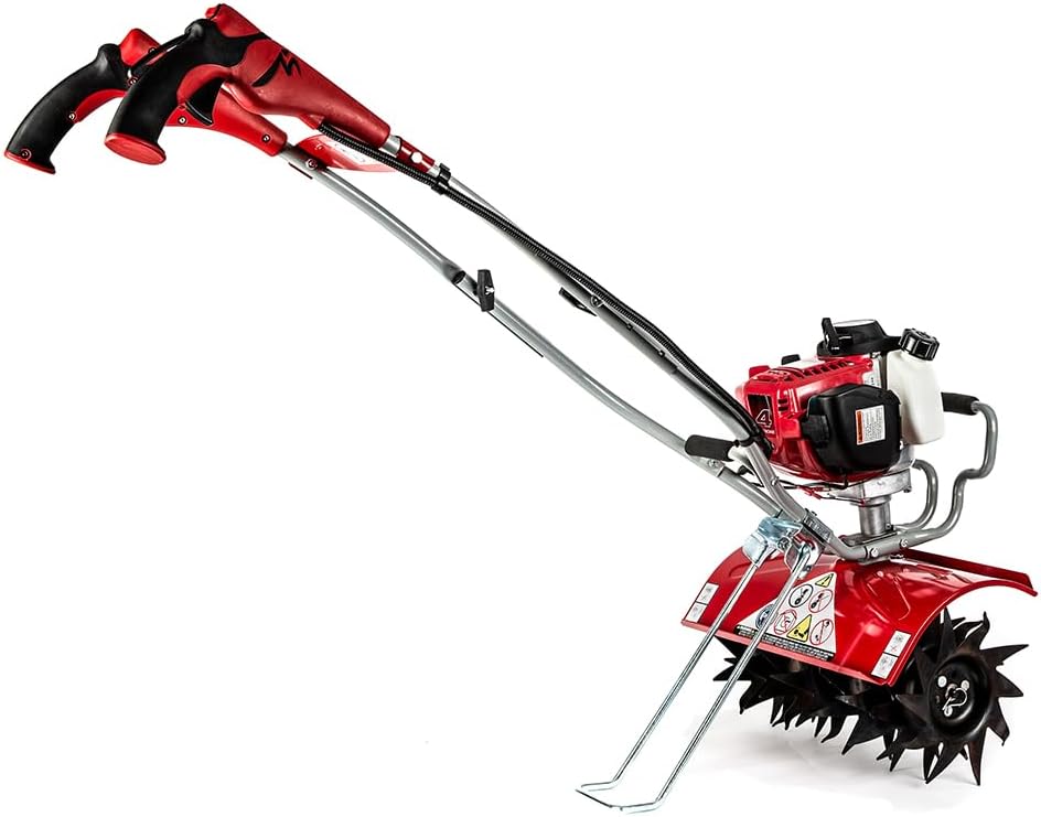 Mantis 7566-12-02 Deluxe XP 4-Cycle Tiller with Kickstand, 16-Inch