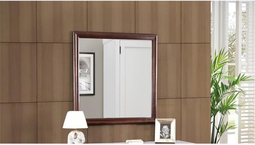 Glory Furniture Louis Phillipe Mirror in Cappuccino