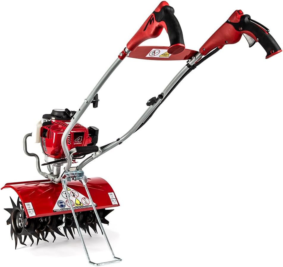 Mantis 7566-12-02 Deluxe XP 4-Cycle Tiller with Kickstand, 16-Inch