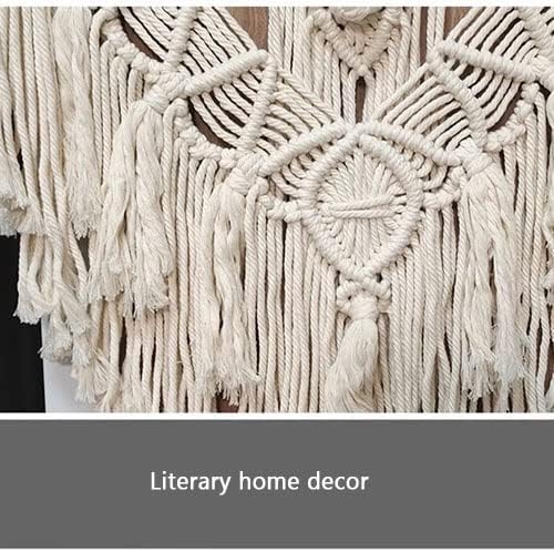 LXHELIVERY Wall Hanging Tapestries Hangings Handmade Cotton Rope Wall Tapestry, Woven Tassels Yarn Tapestries, for Bedroom Or Wedding, Tapestry Wedding Decor,Decorations (Color : D)