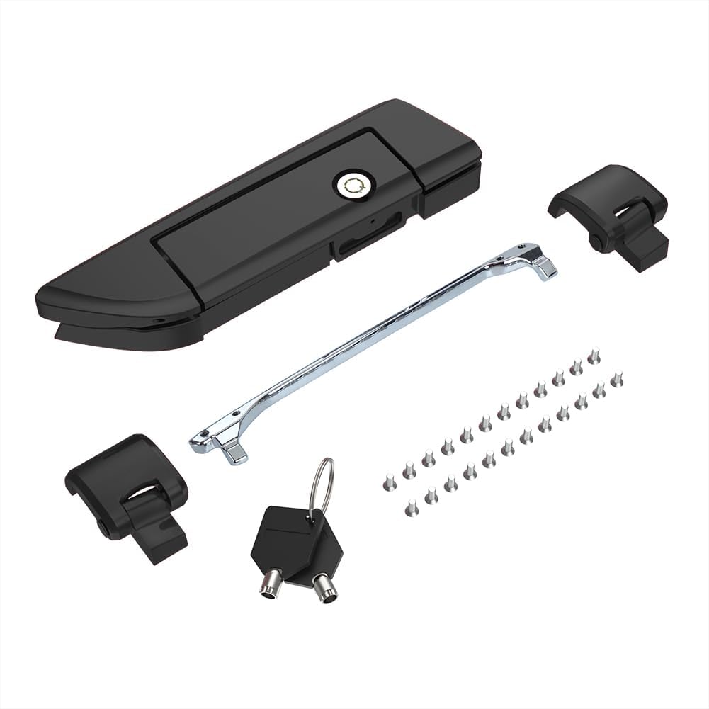 Tour Pack Latches for Harley,Tour Pack Trunk Lid Latch with Keys Fit for Harley Touring/Road King/Road Glide/Street Glide/Electra Glide/Ultra-Classic 2014+ Gray Haze