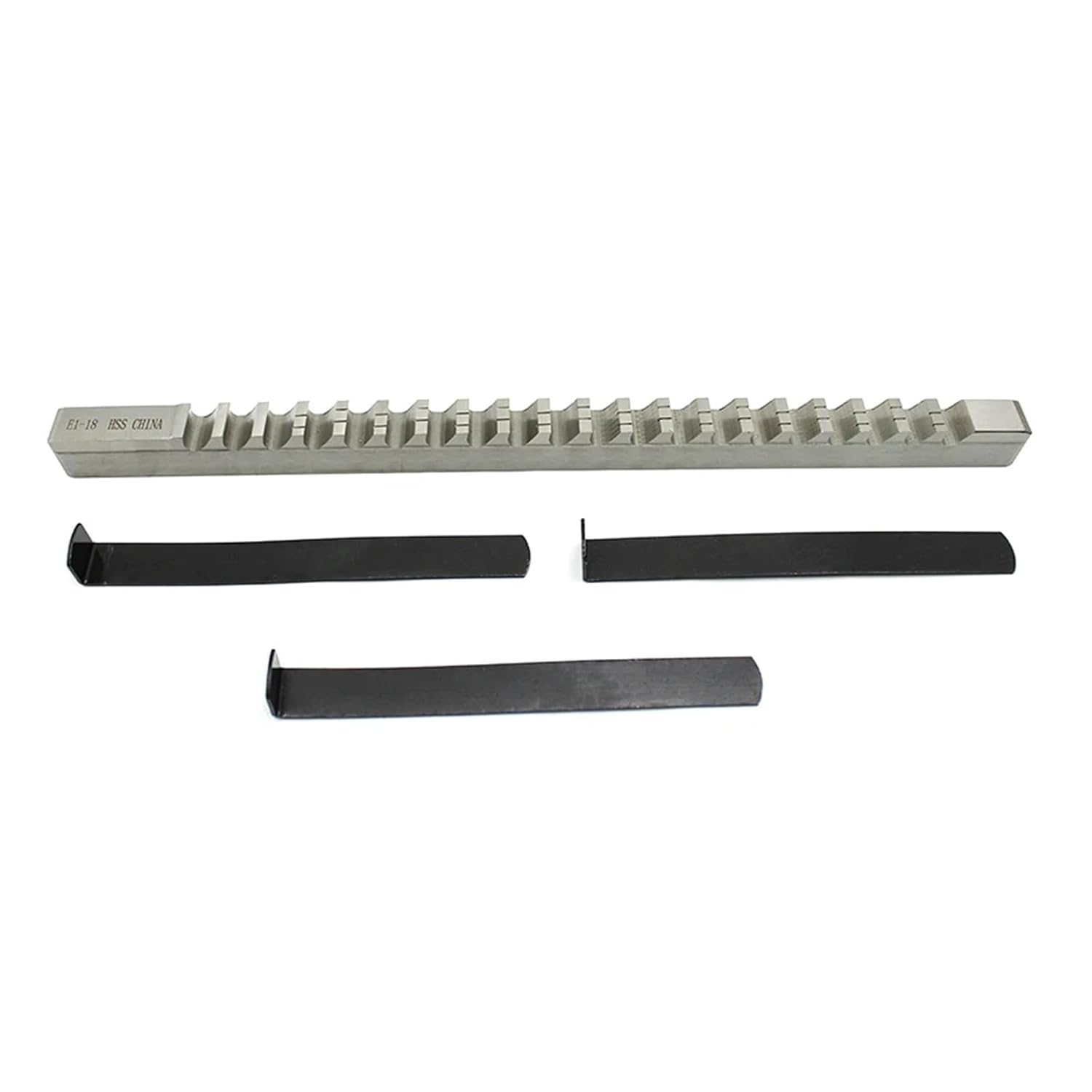 18mm E Push-Type HSS Keyway Broach E1-18 Metric Sized Cutting Tool for CNC Machine with 3pcs Shim Heat Resistance