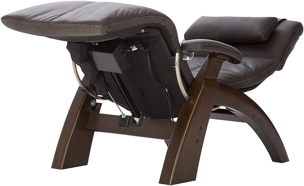 Human Touch Perfect Chair PC-350 Power Recliner – Zero Gravity Electric Chair for Adults, Breathable Top Grain Leather, Lumbar Support, Living Room & Home Office, Dark Walnut Espresso, 3-Year Warranty
