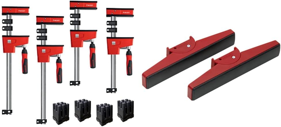 BESSEY KREK2440 K Body REVO Clamp Kit, 2 x 24 In., 2 x 50 In. and Pivot jaw add-on accessory, PK2 (1700 lbs Nominal Clamping Force)