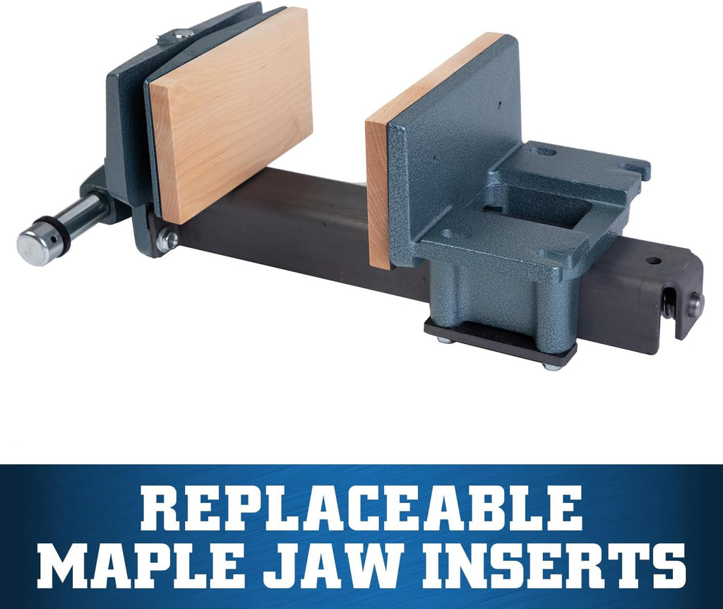Wilton Woodworking Vise, 4' x 7' Jaw, 10' Max Jaw Opening, Rapid-Action (Model 78A)