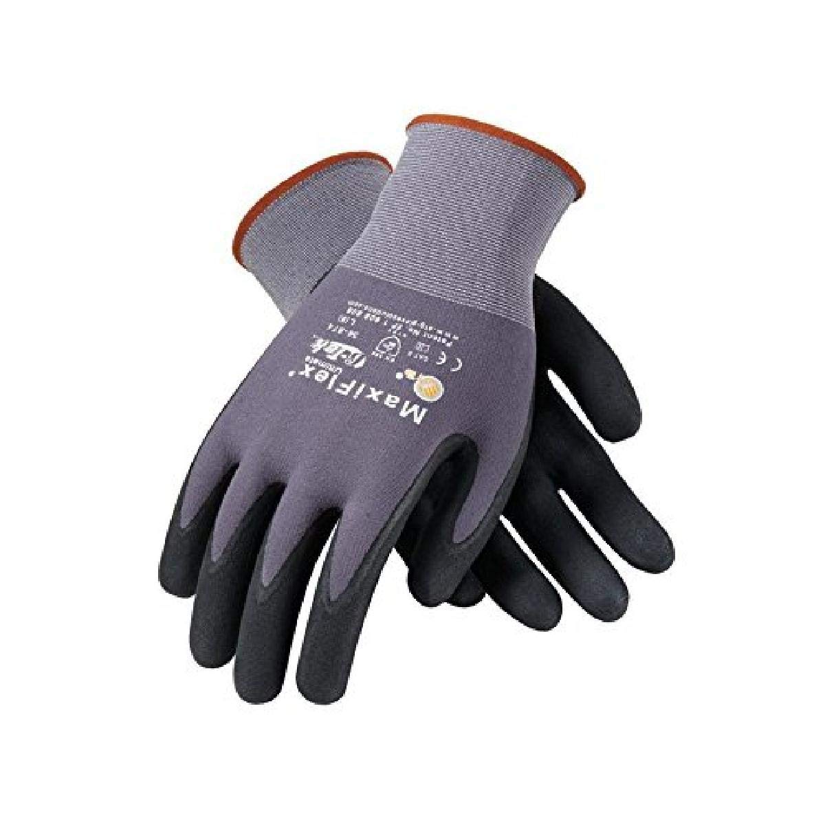 PIP 34-874/XXXL Maxi Flex Ultimate 34874 Foam Nitrile Palm Coated Gloves, Gray, 3XL (24 Pair)