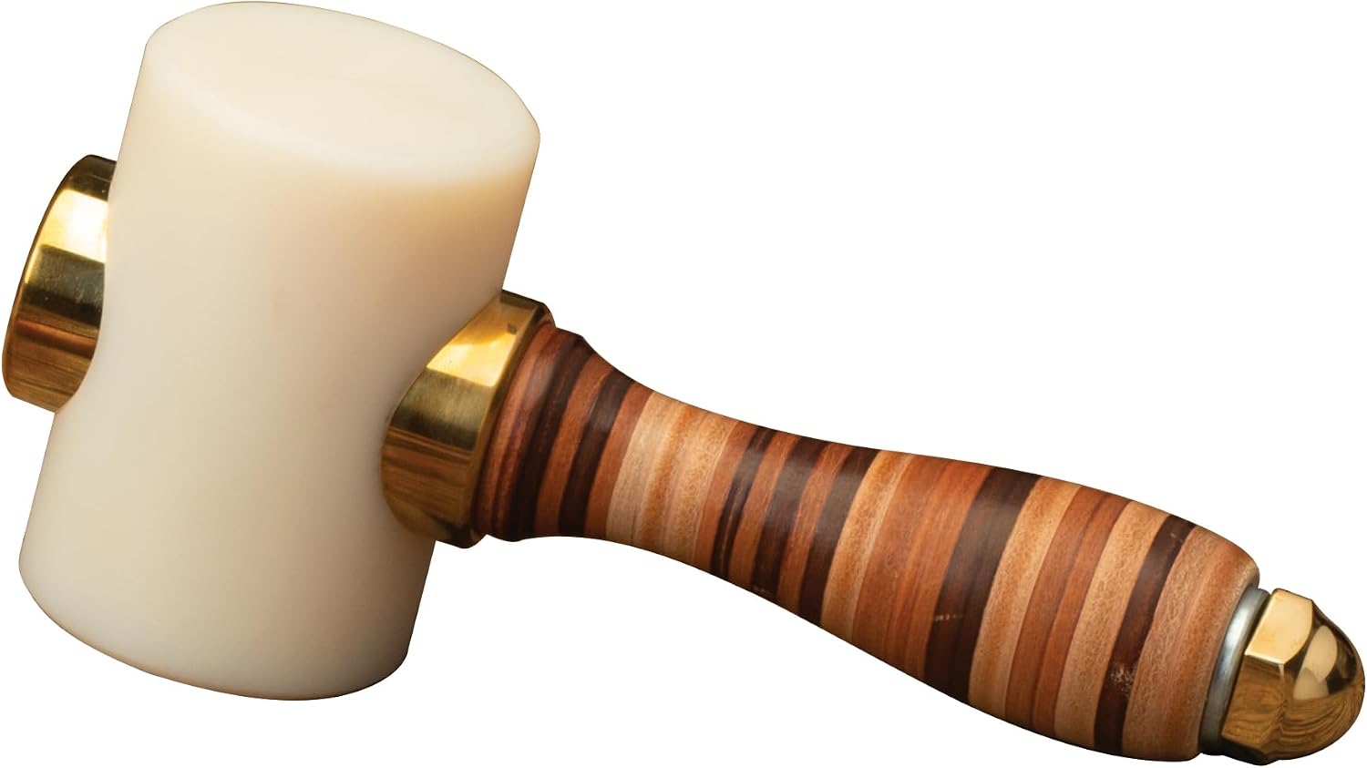 Weaver Leather Supply Barry King Wood Mallet, Leather Working Mallet with Ergonomic Contoured Handle, Wooden Hammer for Stamping and Tooling