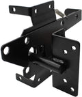 Vinyl Gate Latch Black (for Vinyl, Wood, PVC etc Fencing) Fence Gate Latch w/Mounting Hardware - CASE Qty 12