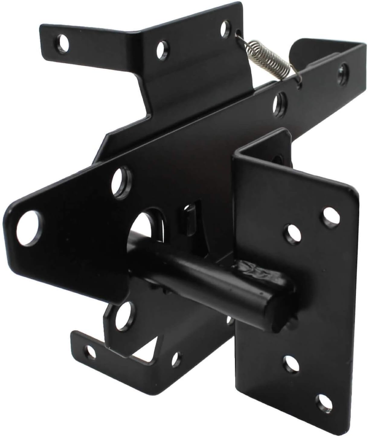 Vinyl Gate Latch Black (for Vinyl, Wood, PVC etc Fencing) Fence Gate Latch w/Mounting Hardware - CASE Qty 12