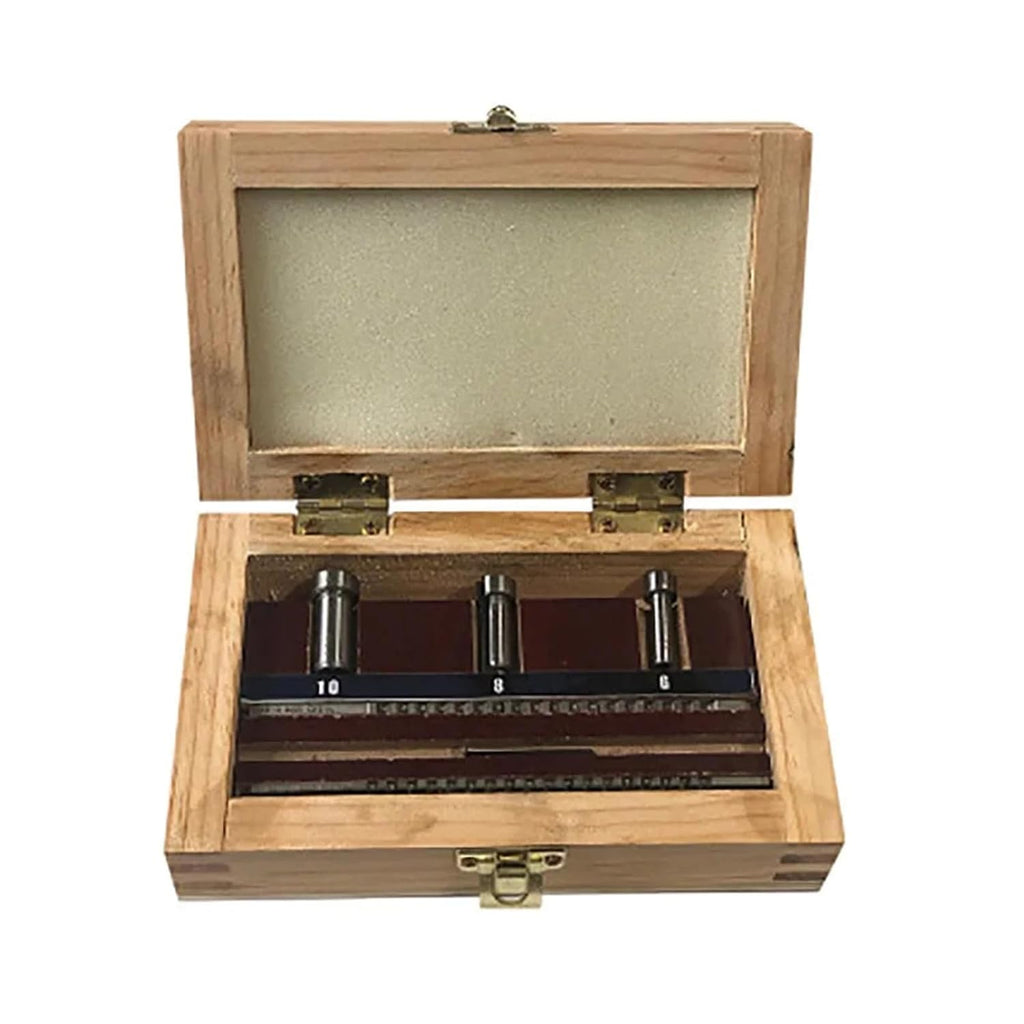 Keyway Broach Set, Metric Sized 2mm 3mm Broaches 6/8/10 High Speed Steel CNC Cutting Tools with Shims Heat Resistance
