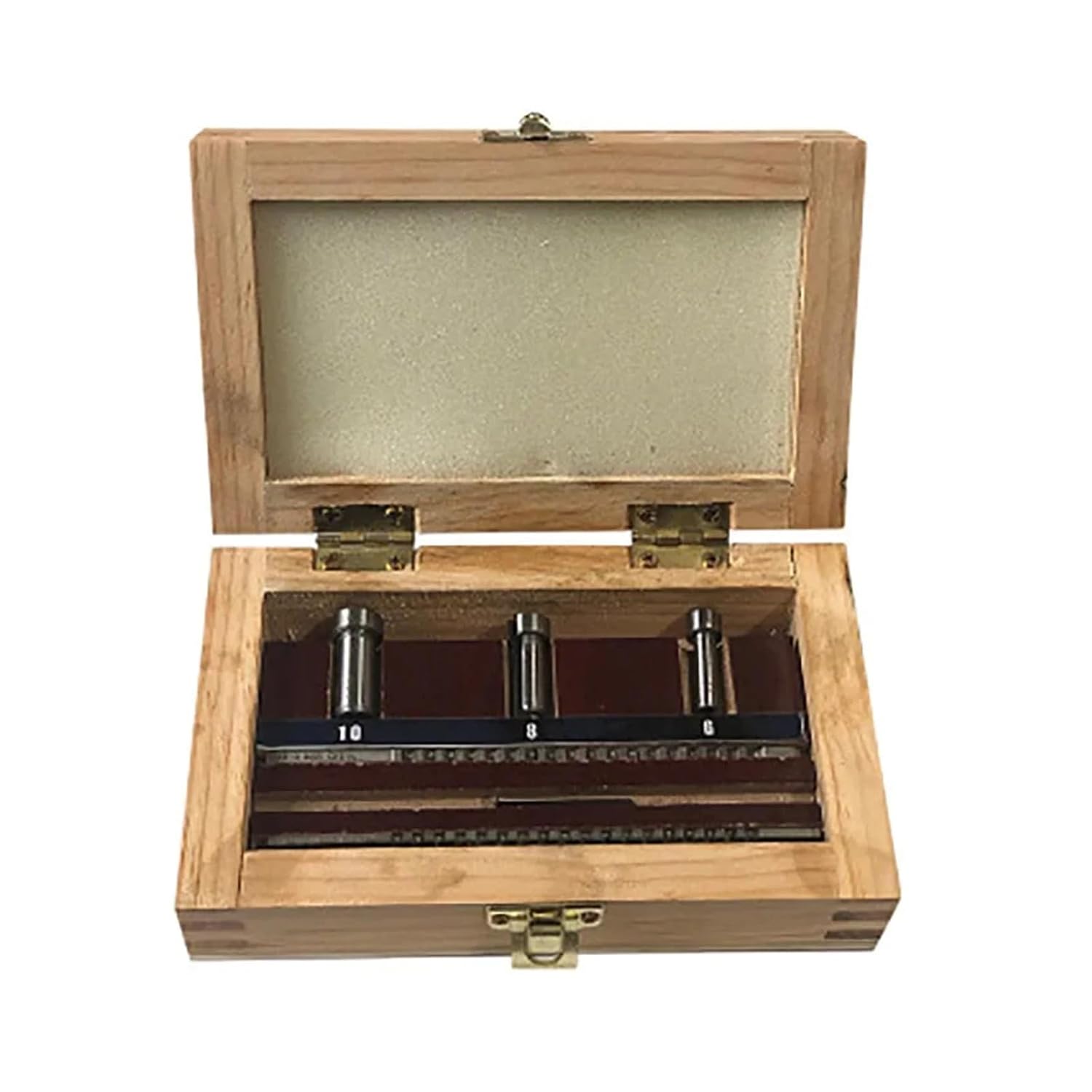 Keyway Broach Set, Metric Sized 2mm 3mm Broaches 6/8/10 High Speed Steel CNC Cutting Tools with Shims Heat Resistance