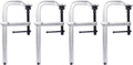 4 Pack 12 Inch Heavy Duty Drop-Forged F-Clamp, 5-1/2 Inch Throat Depth, Adjustable Swivel Jaw Quick Release Handle Bar Clamps,Alloy Steel Clamp for Woodworking