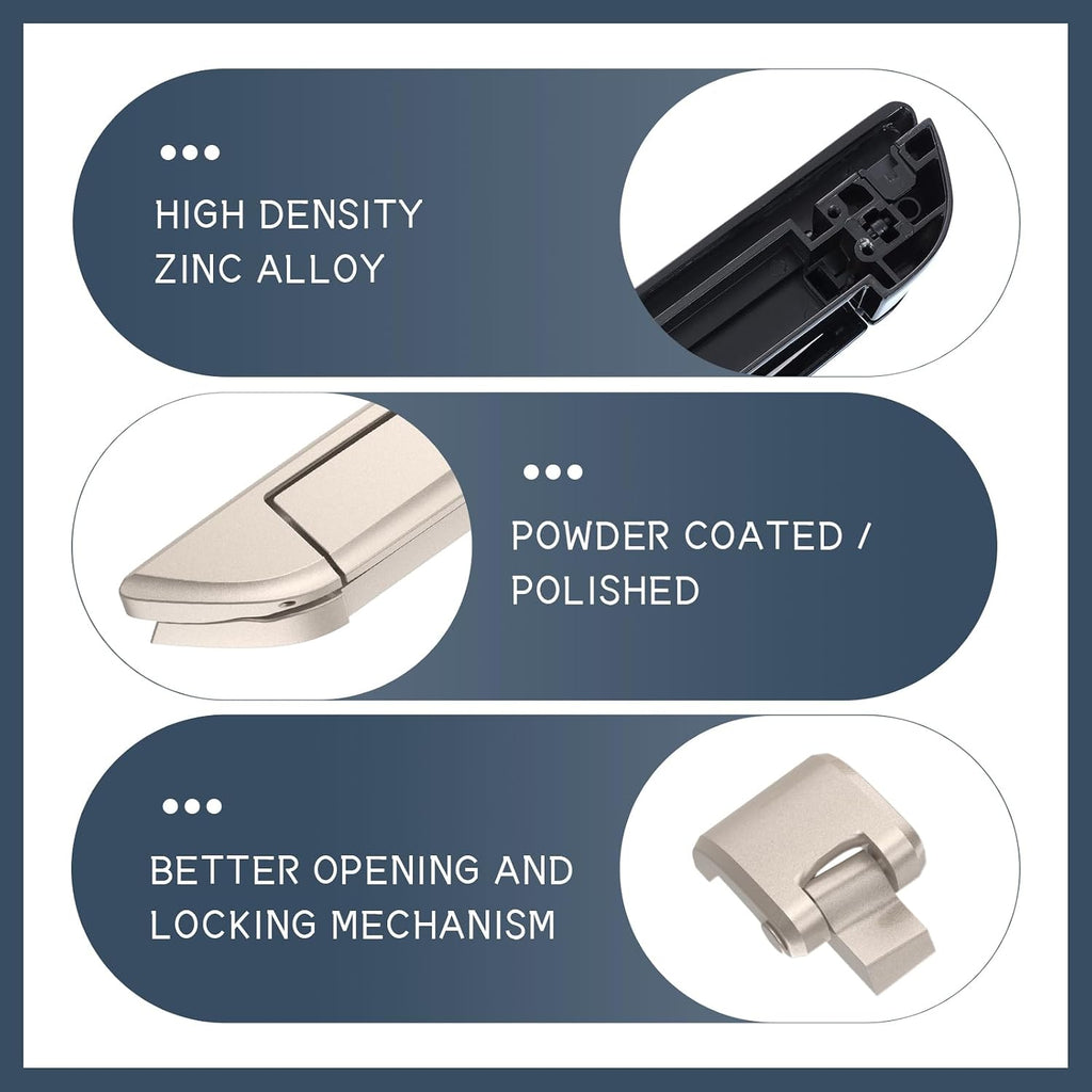 Tour Pack Latches Silver Fortune,Tour Pack Trunk Lid Latch with Keys Fit for Harley Touring/Road King/Road Glide/Street Glide/Electra Glide/Ultra-Classic 2014+