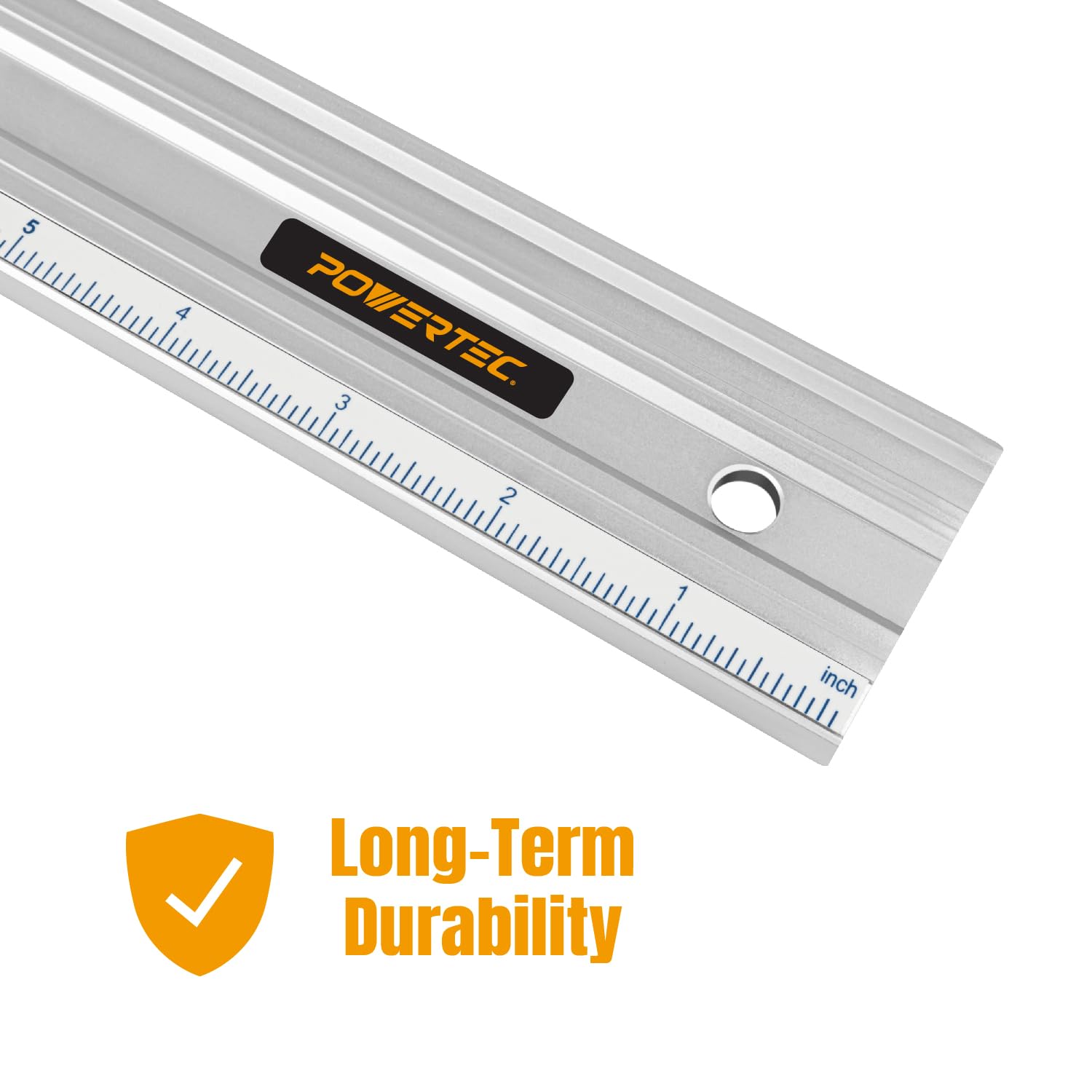 POWERTEC 24, 38 & 50 Inch Machinist Aluminum Straight Edges, for Checking Surface Warp, Marking/Scribing Lines - Used w/Feeler Gauges for Automotive Repairs, Cylinder Head Checks (71720V)