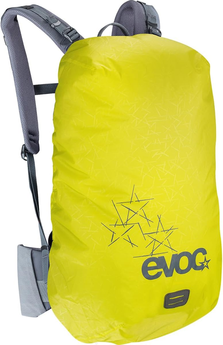EVOC RAINCOVER Sleeve Backpack Rain Cover for Outdoor Adventures, Waterproof Backpack Protective Cover (Flexible Size Adjustment with Drawstring, Reflective Print, Medium, Large)