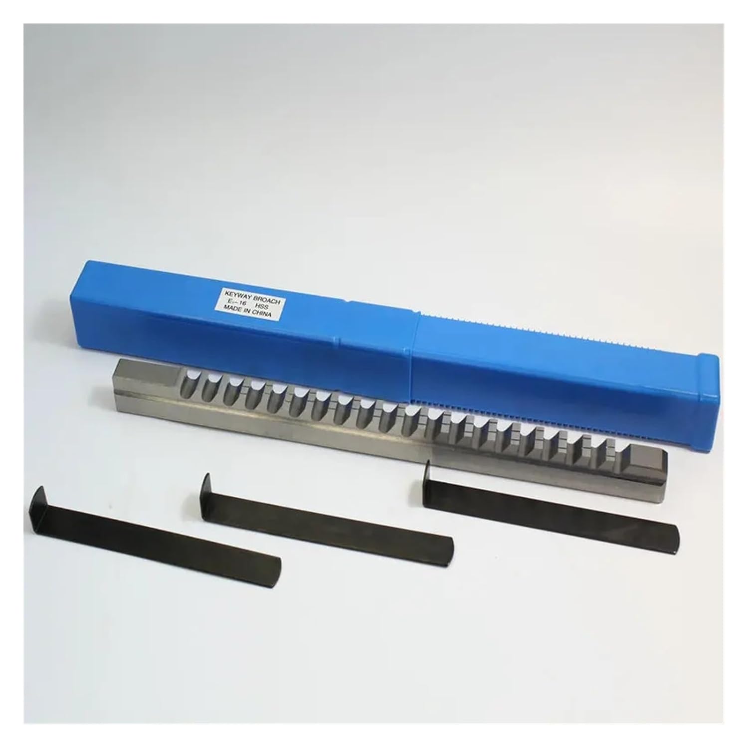 16mm E Push-Type Keyway Broach Metric Sized HSS Broach Cutting Tool for CNC Machine Heat Resistance