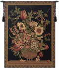 C Charlotte Home Furnishings Inc Century Floral Black European Tapestry Wall Hanging | Viscose Cotton and Polyester Blend Wall Art | 36 in. x 27 in | Home Decor Accents | Inspired by Famous