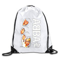 ABBA Dancing Queen Steve Coogan Waterloo White Drawstring Backpack Sport Bag For Men & Women