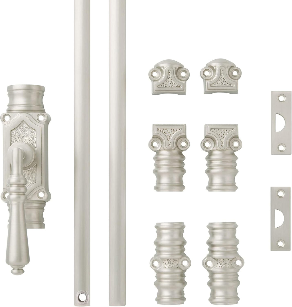 Signature Hardware 955213-4.75 Romlain 72 Inch Tall Window Cremone Security Bolt - Matte Black