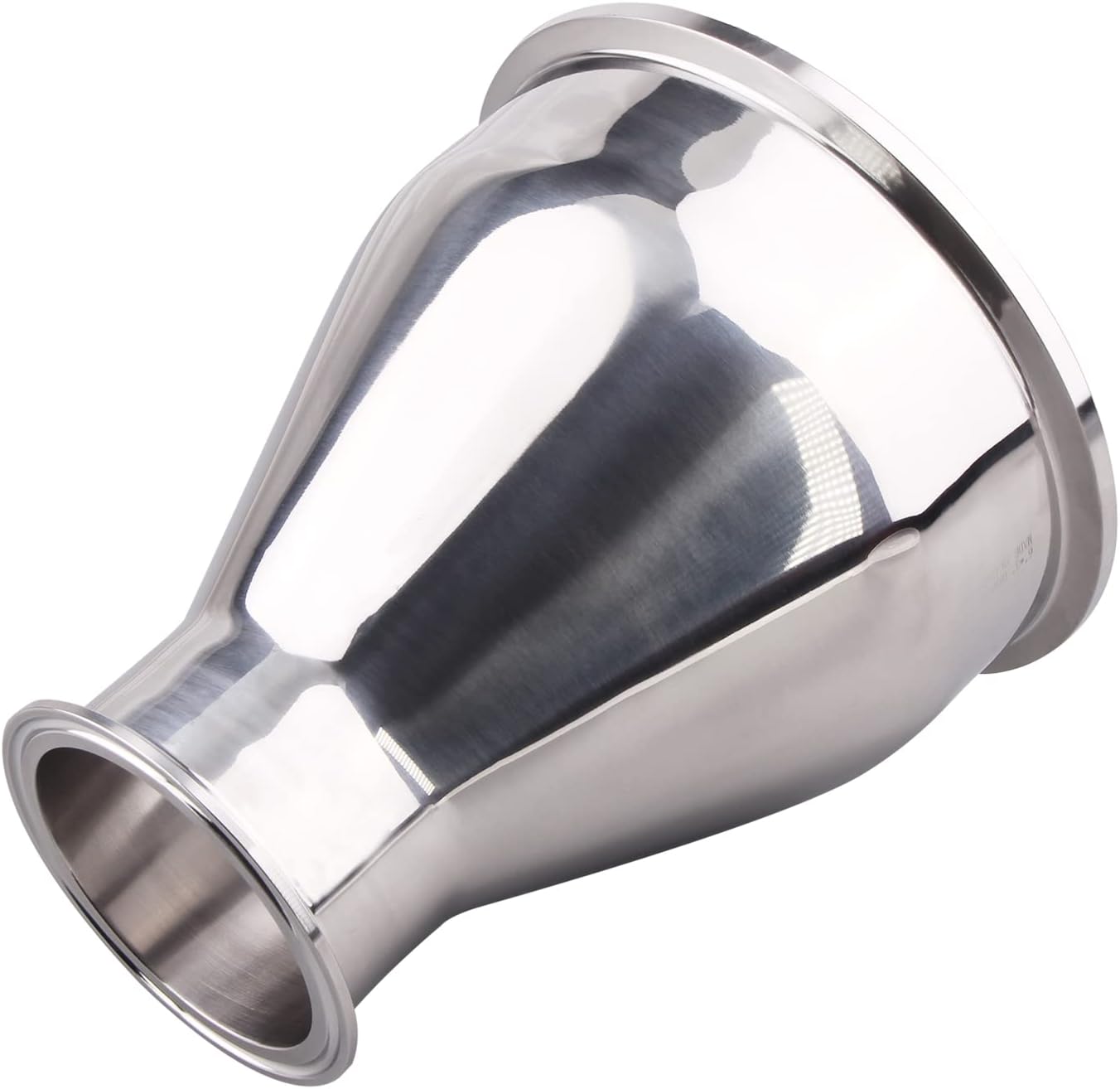 DERNORD Sanitary Fitting Reducer Fitting SUS304 Tri Clamp Ferrule Style 6' Tube OD to 3' Tube OD
