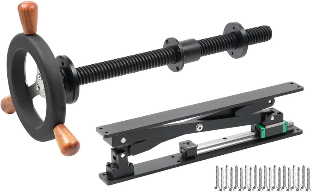 Generic Bench Screw Leg Vise Heavy Duty Easy to Install Premium with Handwheel, Black