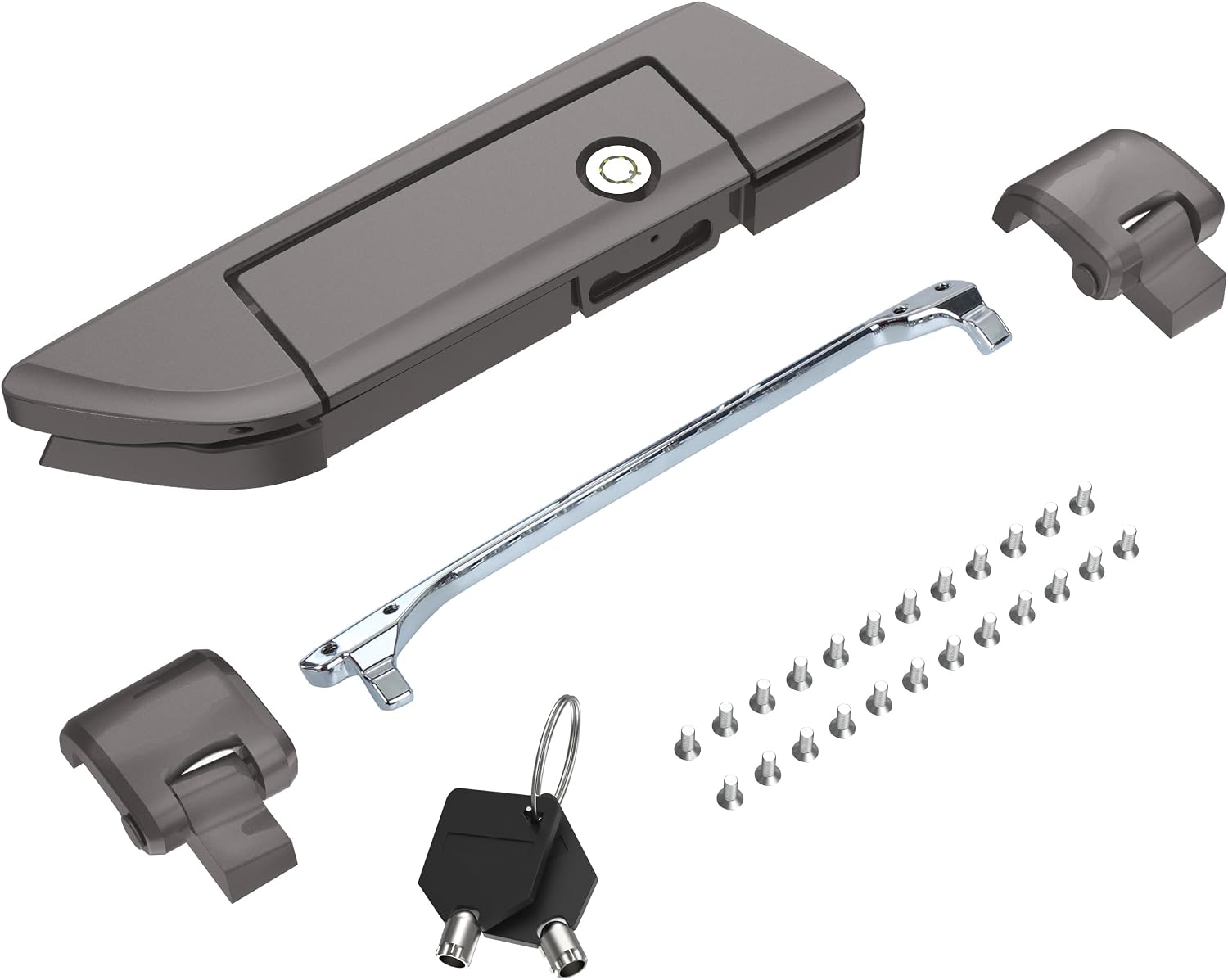 Tour Pack Latches,Tour Pack Trunk Lid Latch with Keys Fit for Harley Touring/Road King/Road Glide/Street Glide/Electra Glide/Ultra-Classic 2014+ Sumatra Brown