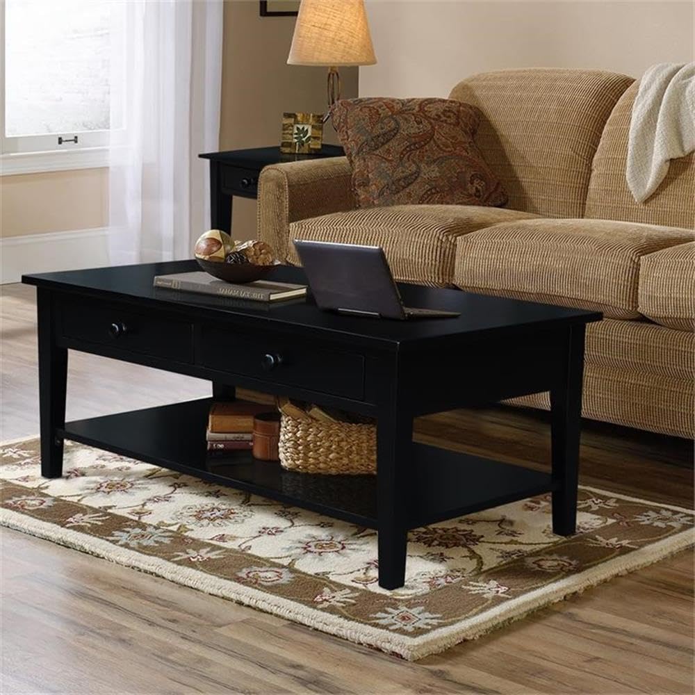 IC INTERNATIONAL CONCEPTS Spencer Black Wood Coffee Table