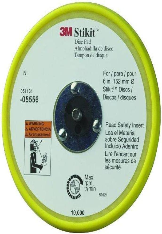 3M 05556 Stikit 6' x 3/8' x 5/16-24' External Low Profile Disc Pad (Pack of 10)
