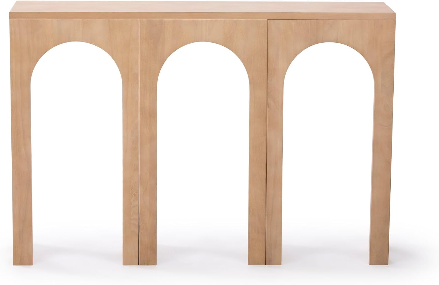 Eclectic 47 Inch Console Table for Living Room, Entry Way, Behind The Couch, Blonde