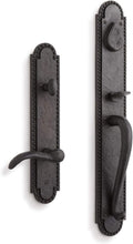 Signature Hardware 441554 Marconi Right Handed Solid Bronze Full Plate Keyed Entry Single Cylinder Door Handleset with Interior Lever and 2-3/8' Backset