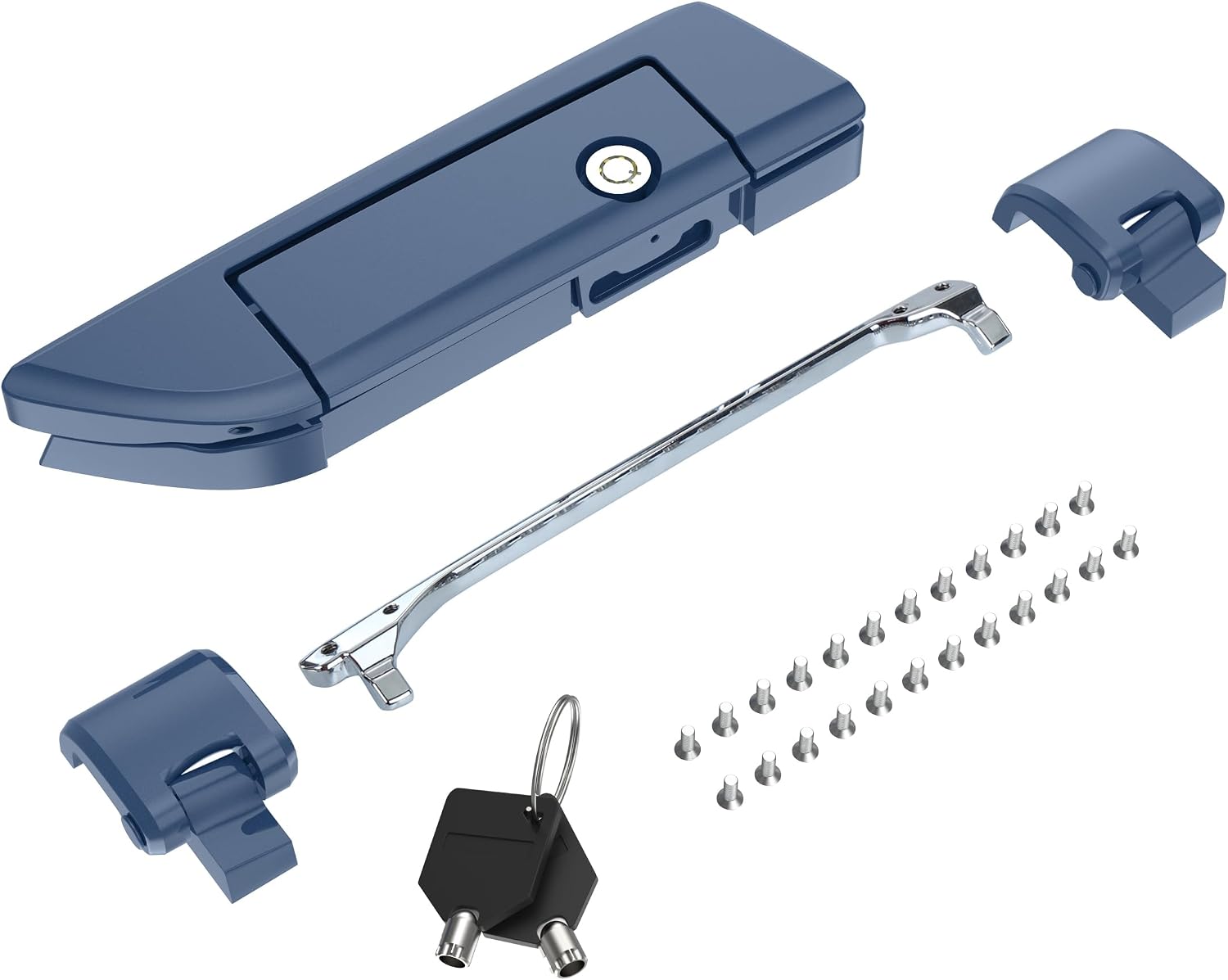 Tour Pack Latches,Tour Pack Trunk Lid Latch with Keys Fit for Harley Touring/Road King/Road Glide/Street Glide/Electra Glide/Ultra-Classic 2014+ Legend Blue