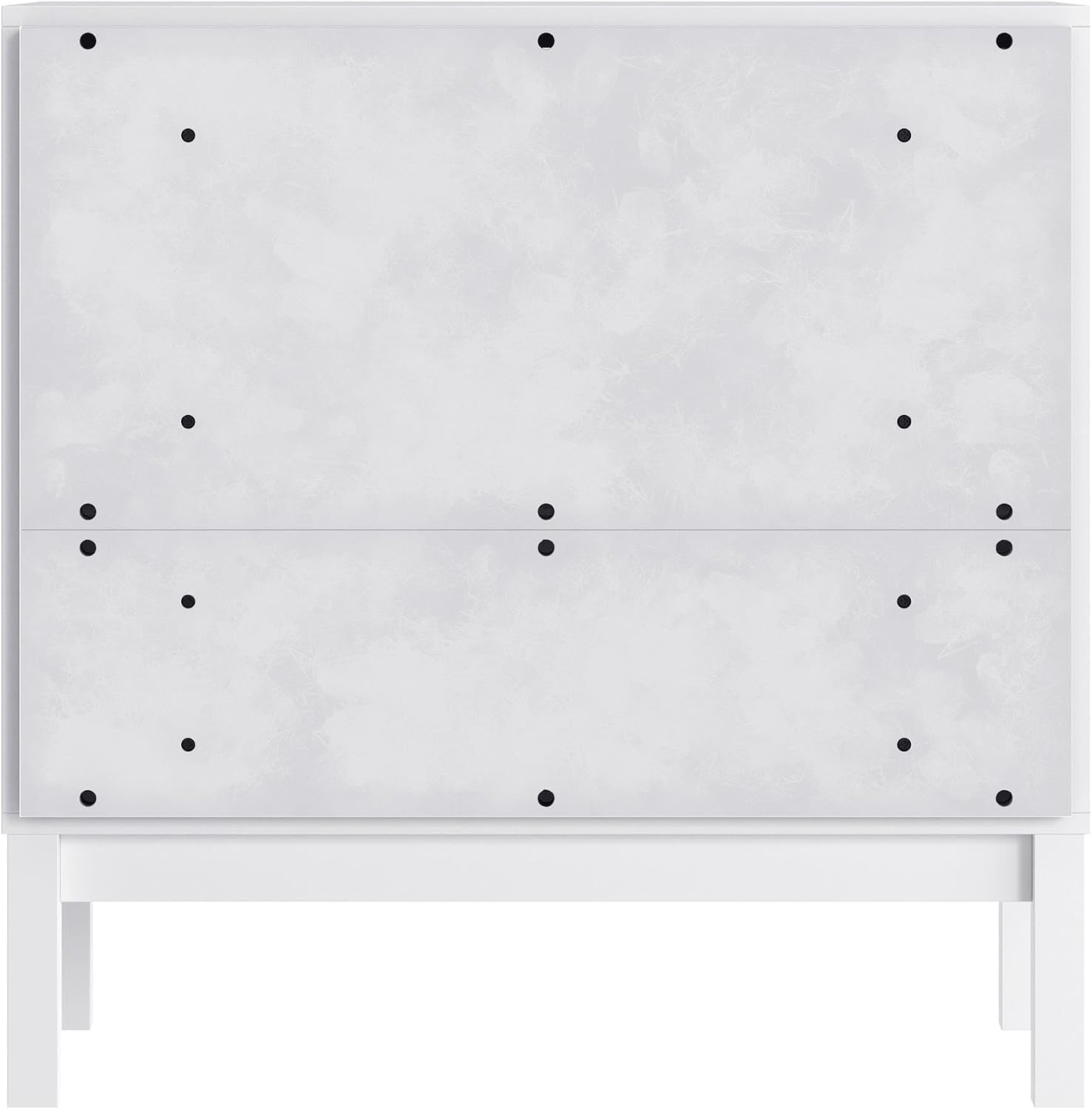 Flash Furniture Dallas Wood Dresser for Kids Bedroom, 3 Drawers, Solid Wood Frame, Interlocking Safety Mechanism, Smooth Ball Bearing Slides, White