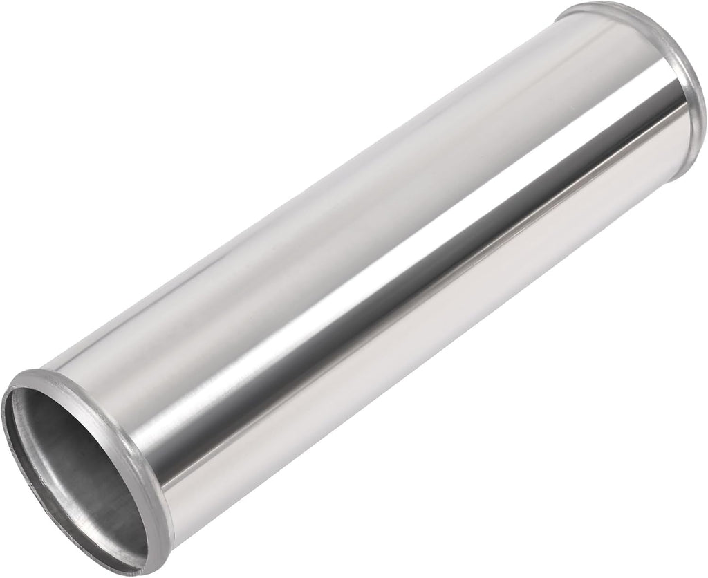 KUAFU 12 Pcs Universal 3' Aluminium Turbo Intercooler Piping & Silicone Coupler & Stainless Steel Clamp Kit Polished